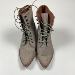 Jeffrey Campbell. Elmcroft. Lace up. Booties.  Size 10.